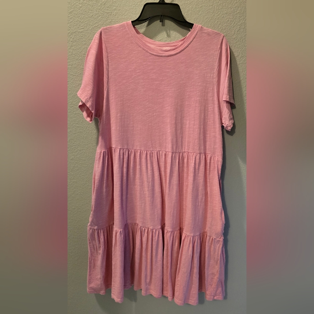 Old Navy Mini T-Shirt Dress. Pink. Large.